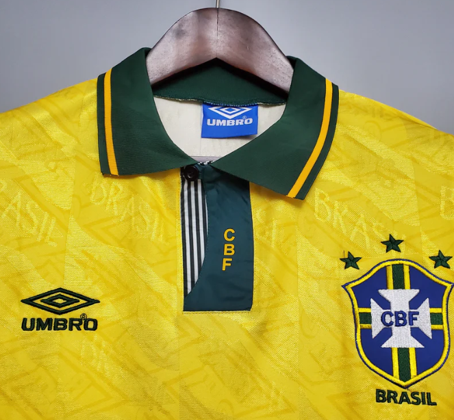 1992 - 1993 Brazil Home - Retro Jersey