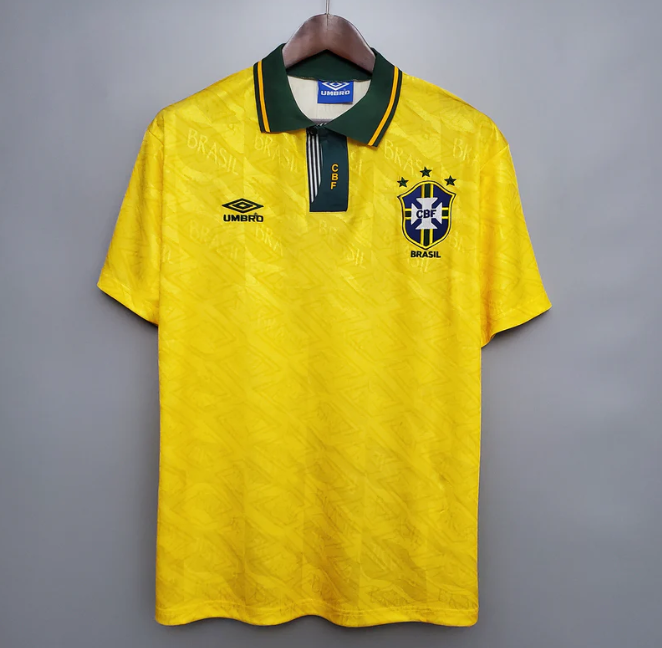 1992 - 1993 Brazil Home - Retro Jersey