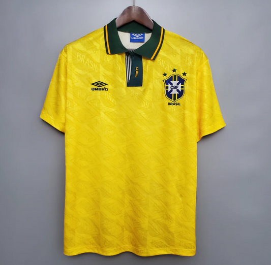 1992 - 1993 Brazil Home - Retro Jersey